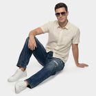 Men's White Cotton Casual Shirt, ऑफ व्हाइट, small