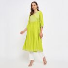 Ladies' Kurta Pyjama Set, Olive, small image number null