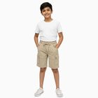 Boys' Cotton Regular Fit Bermuda Shorts, गहरा पीला, small