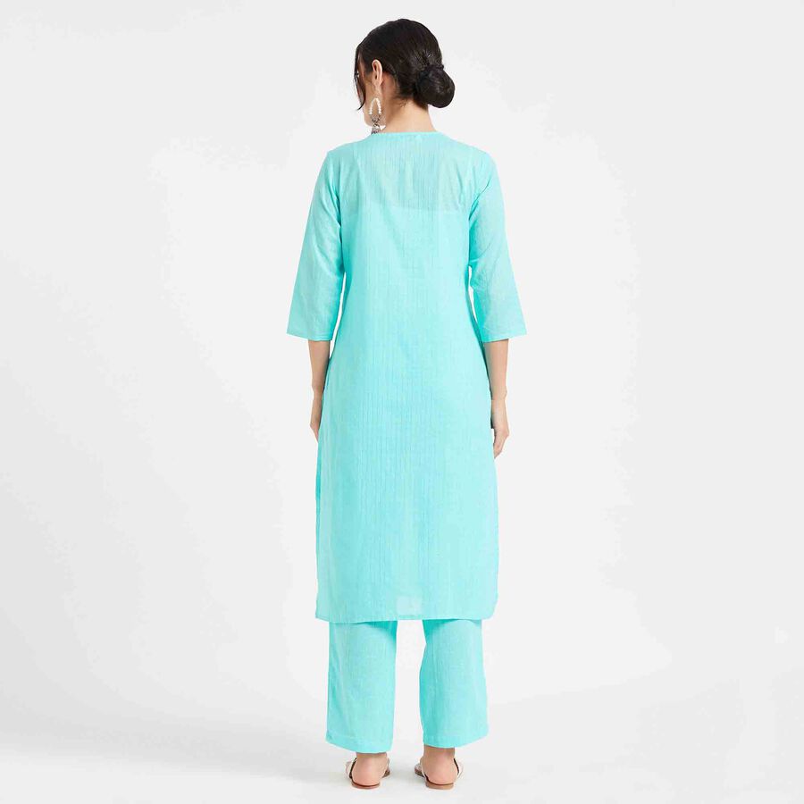 Embroidered Kurta, Light Blue, large image number null