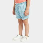 Girls' Aqua Regular Fit Heart Print Bloomer, एक्वा, small
