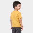 Boys Yellow Cotton Round Neck Regular Boys T-Shirt, Yellow, small