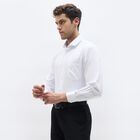 Men's Snow White Classic Formal Shirt, सफ़ेद, small image number null