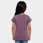 Girls' T-Shirt, बैंगनी, small