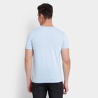 Solid Round Neck T-Shirt, Sky Blue, small image number null