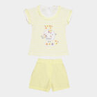 Infants Cotton Shorts Set, Yellow, small image number null