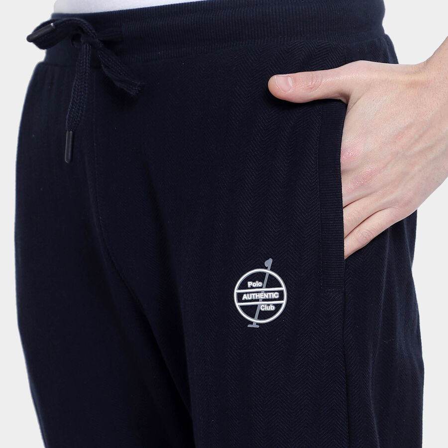 Solid Track Pants, Navy Blue, large image number null