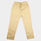 Boys' Beige Regular Fit Cargo Trousers, गहरा पीला, small