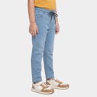 Boys' Light Blue Drawstring Waist Jeans, Light Blue, small
