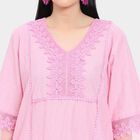 Ladies' 100% Cotton Ethnic Set, गुलाबी, small image number null