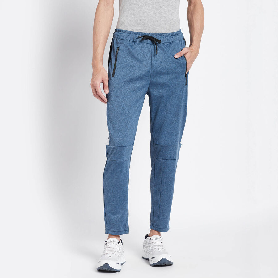 Printed Track Pants, Mid Blue, large image number null