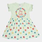 Girls Cotton Frock, Light Green, small image number null