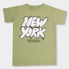 Boys' Half Sleeves T-Shirt , ओलिव, small image number null