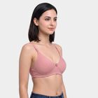 Women's Lilac Cotton Blend V Neck Bralette Bra, Lilac, small