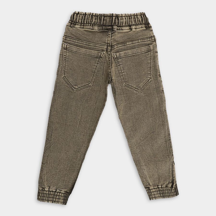 Boys' 100% Cotton Jeans, Olive, large image number null