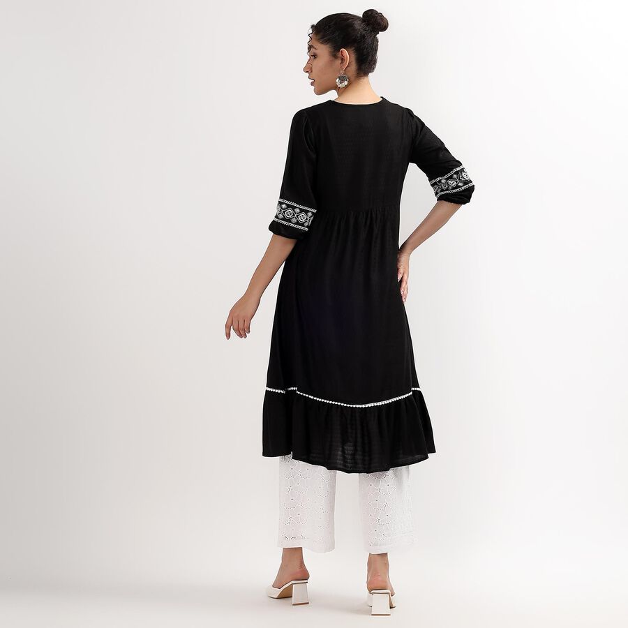 Ladies' Kurta , Black, large image number null