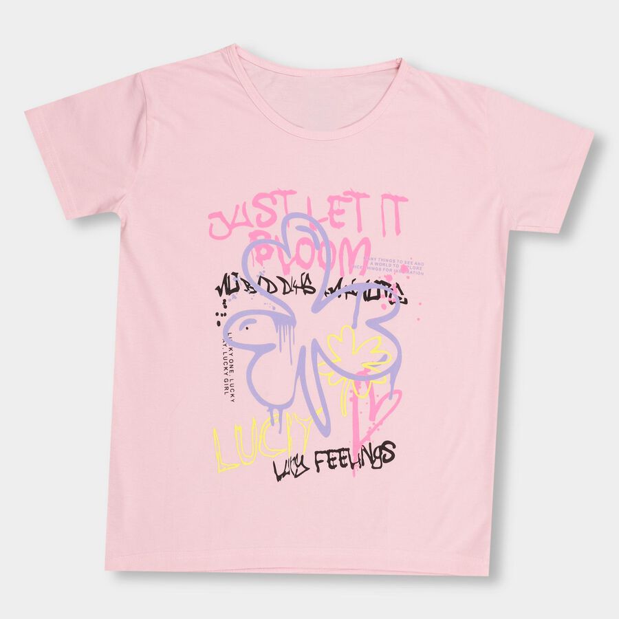 Girls' T-Shirt , Light Pink, large image number null