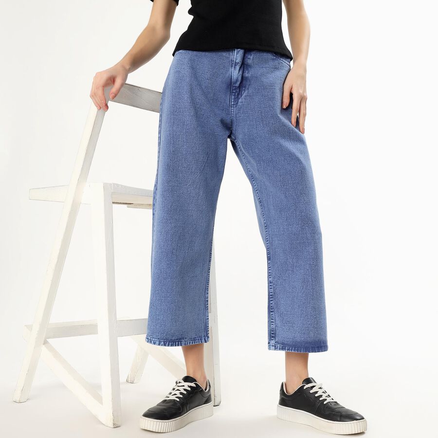 Ladies' Jeans, मध्यम नीला, large image number null