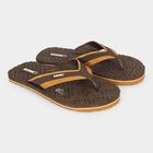Men's Brown Thong Slip-On Flip-Flops, Brown, small