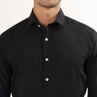Men's Formal Shirt , काला, small image number null