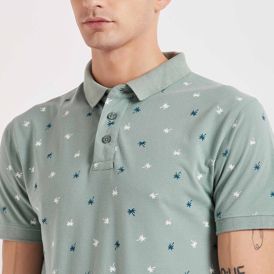 All Over Print Polo Shirt, हल्का हरा, large image number null