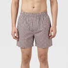 Men's White Regular Fit Solid Boxers, White, small