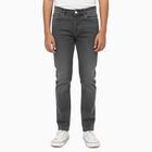 Boys' Charcoal Grey Slim Fit Jeans, Light Grey, small