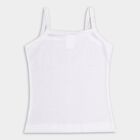Girls' 100% Cotton Vest (Pack of 2), White, small image number null