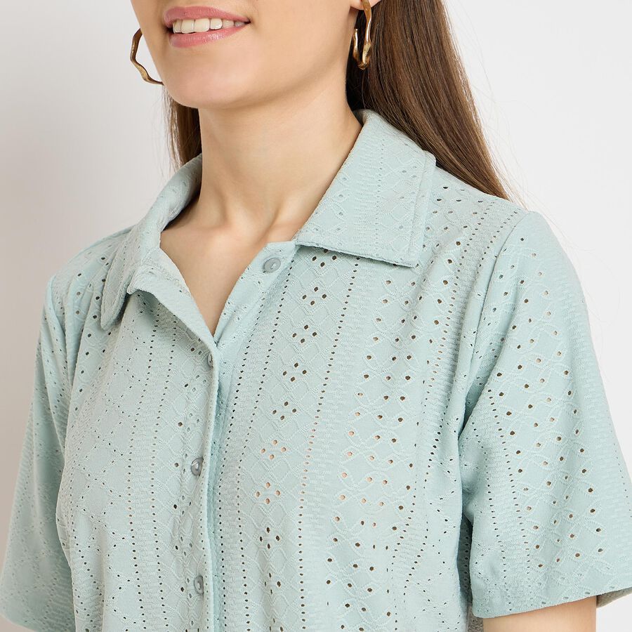 Ladies' Shirt, हल्का हरा, large image number null