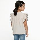 Girls' T-Shirt, ऑफ व्हाइट, small
