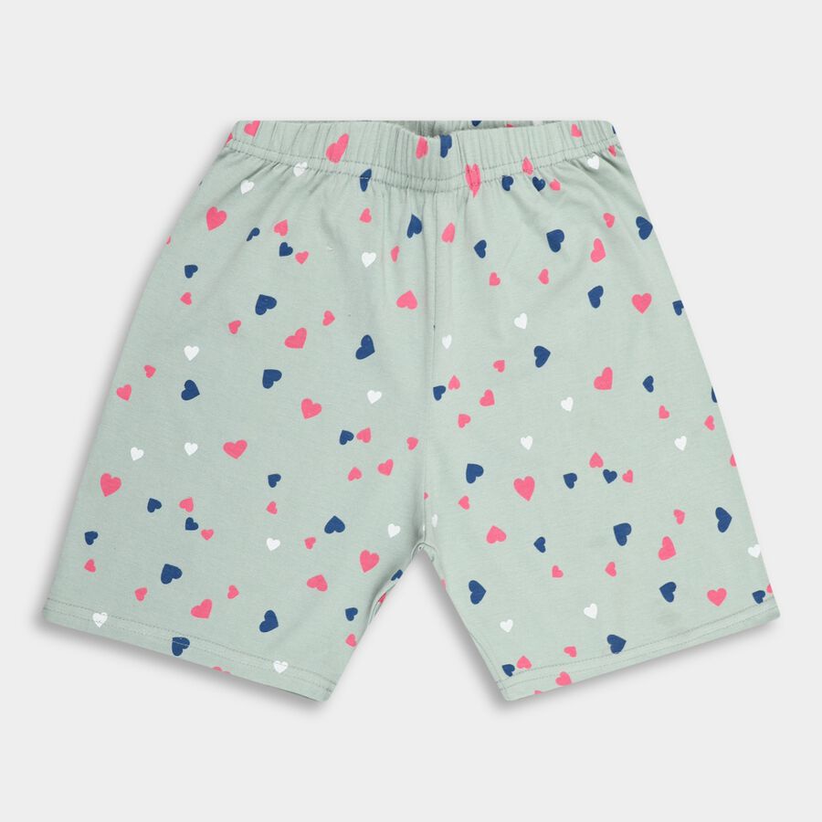 Girls' Shorts, Light Green, large image number null