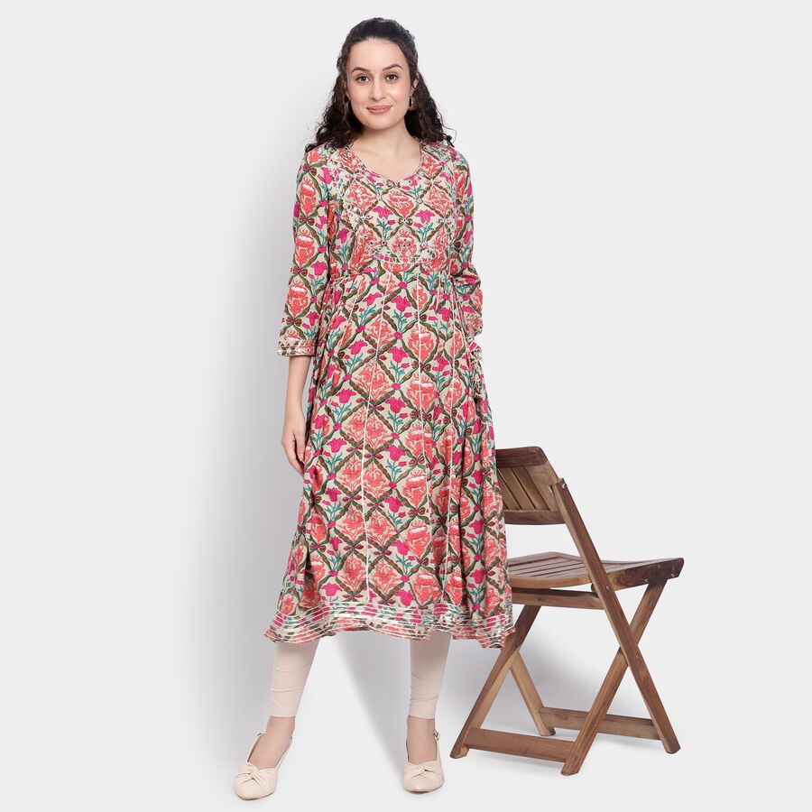 Ladies' Kurta , Beige, large image number null