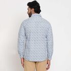 Cotton Printed Casual Shirt, Light Blue, small image number null