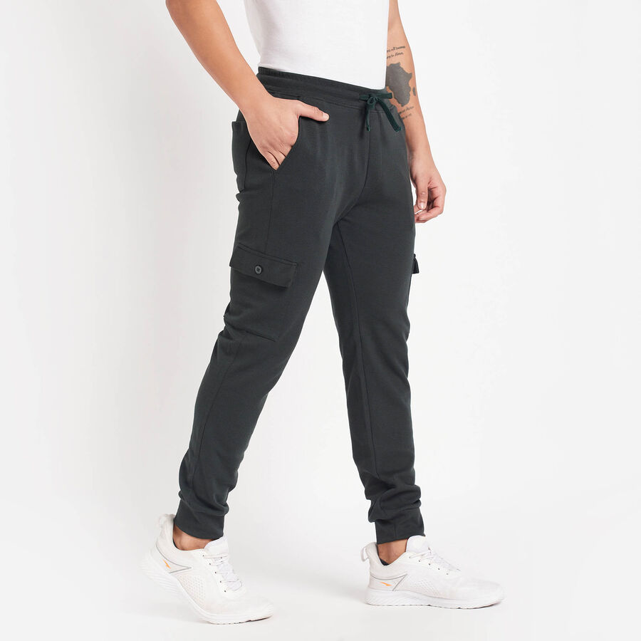 Solid Track Pants, Dark Green, large image number null