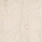 Girls Light Beige High Neck Casual Jacket, Beige, small image number null