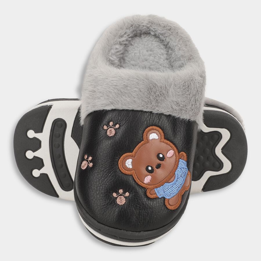 Kids' Winter Slipper, Black, large image number null