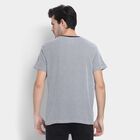 Men's Round Neck Half Sleeves T-Shirt , Navy Blue, small image number null