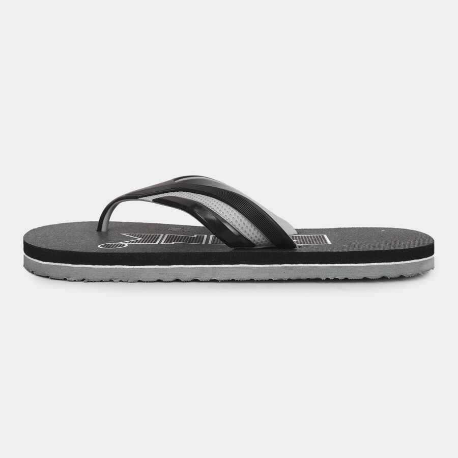 Brink Men's Jet Black Slip-On Casual Slippers | Vishal Mega Mart India