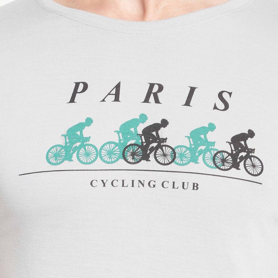 Round Neck T-Shirt, Light Grey, large image number null