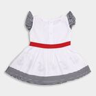 Infant's Cotton Frock , नेवी ब्लू, small image number null