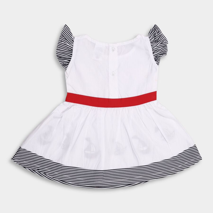 Infant's Cotton Frock , नेवी ब्लू, large image number null