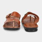 Men's Tan Slip-On Slide Sandals, Tan, small