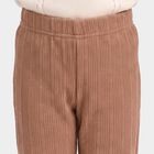 Girls Brown Long Johns Thermal, भूरा, small