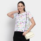 Ladies' Round Neck T-Shirt , White, small image number null