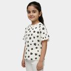Girls' T-Shirt, ऑफ व्हाइट, small