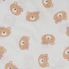 Infant Girl Pink Cotton Sleeveless Bear Print Shorts Set, Light Pink, small