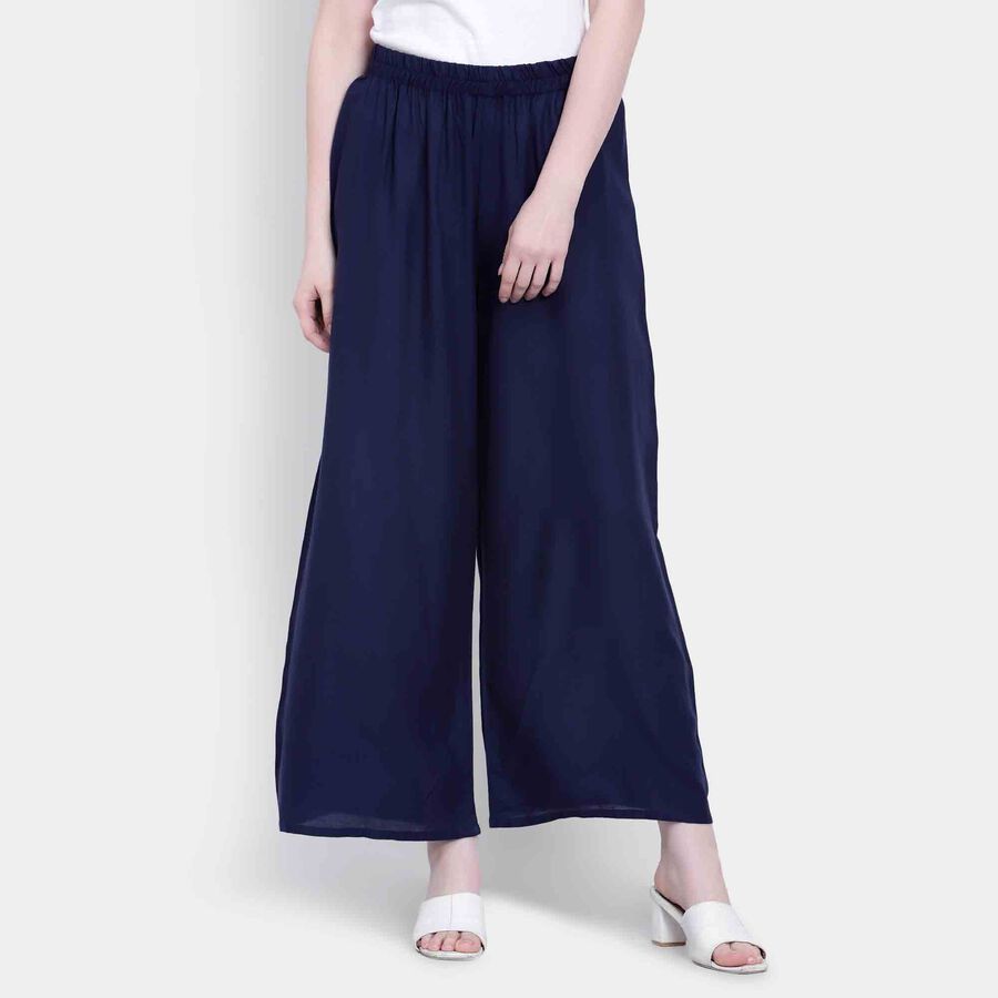 Solid Palazzo, Navy Blue, large image number null