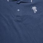 Boys' Teal Blue Polo Collar Preppy T-Shirt, Teal Blue, small