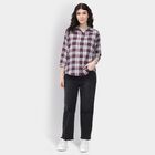 Ladies' Shirt, वाइन, small