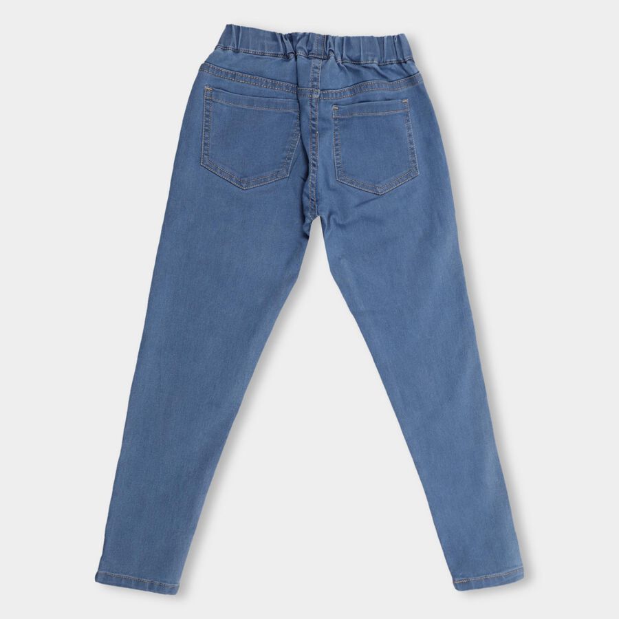 Girls' Jeans, Mid Blue, large image number null